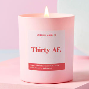 30th Birthday Gift Funny Candle Thirty Af