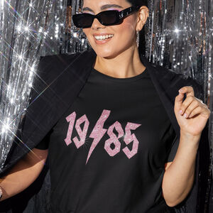 40th Birthday Gift For Her Glitter T Shirt