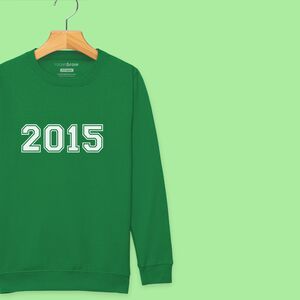 'Birth Year' Personalised Sweatshirt For Boys And Girls
