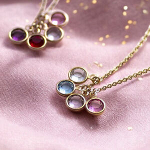 Family Birthstone Charm Pendant