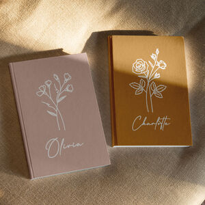Personalised Birth Flower Notebook