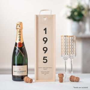 Personalised Birth Year Bottle Box