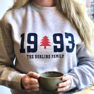 Personalised Year Of Birth Christmas Jumper