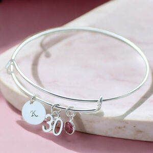 Special Birthday Birthstone Bangle
