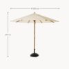 Beach Parasol Capri, Ø 300 cm