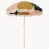 Beach Parasol Retro with Fringes, Ø 180 cm