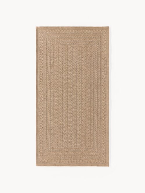 Hand-Woven Indoor & Outdoor Rug Anil with Geometric Pattern
