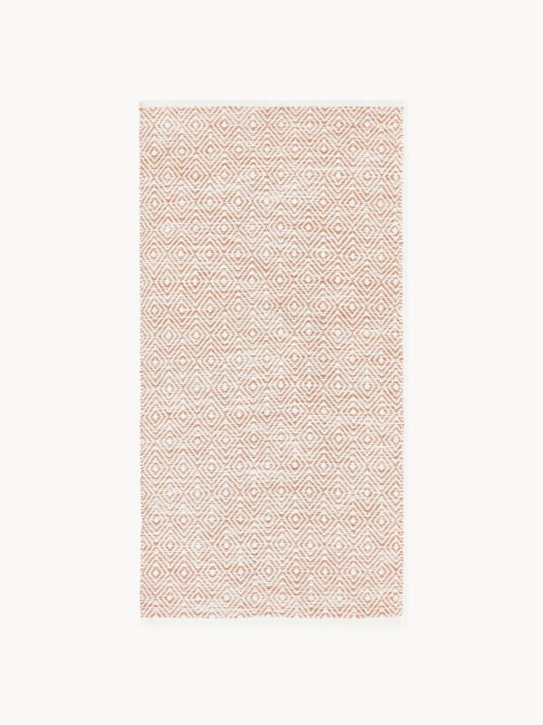 Hand-Woven Indoor & Outdoor Rug Rika with Diamond Pattern