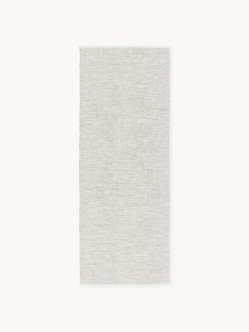 Hand-Woven Indoor & Outdoor Runner Rika with Diamond Pattern