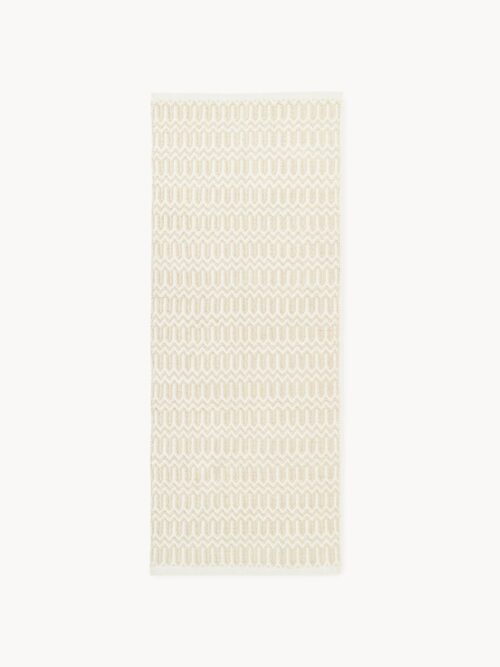Hand-Woven Indoor & Outdoor Runner Rune with A Geometric Pattern