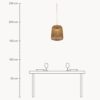 Handmade Portable LED Pendant Light Positano, Dimmable