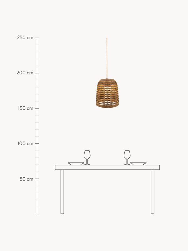 Handmade Portable LED Pendant Light Positano, Dimmable