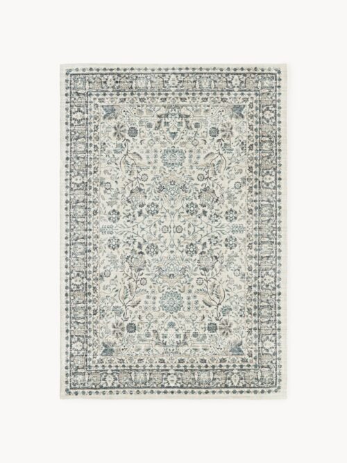 Handwoven Indoor & Outdoor Rug Tiara with Vintage Pattern