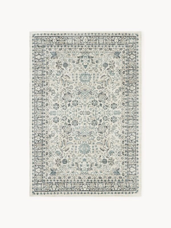 Handwoven Indoor & Outdoor Rug Tiara with Vintage Pattern