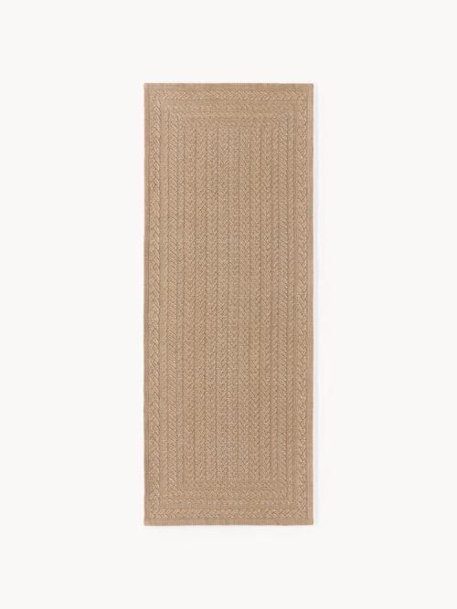 Handwoven Indoor & Outdoor Runner Anil with Geometric Pattern