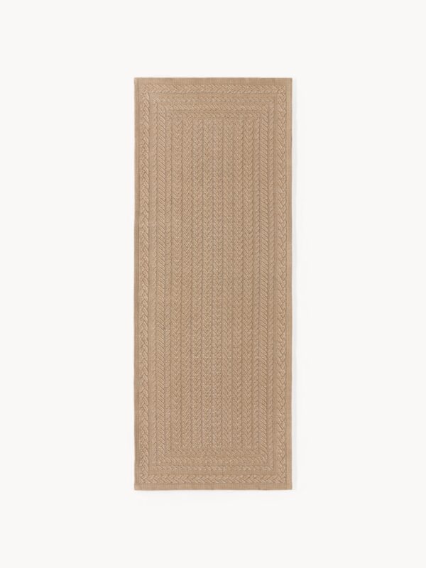 Handwoven Indoor & Outdoor Runner Anil with Geometric Pattern