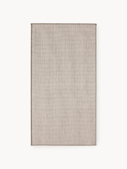 Indoor & Outdoor Reversible Rug Cort with Zigzag Pattern