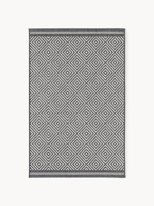 Indoor & Outdoor Reversible Rug Reddy with Diamond Pattern