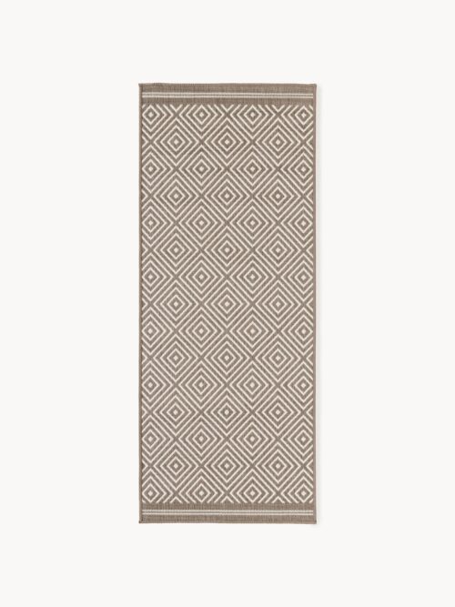 Indoor & Outdoor Runner Reddy with Diamond Pattern