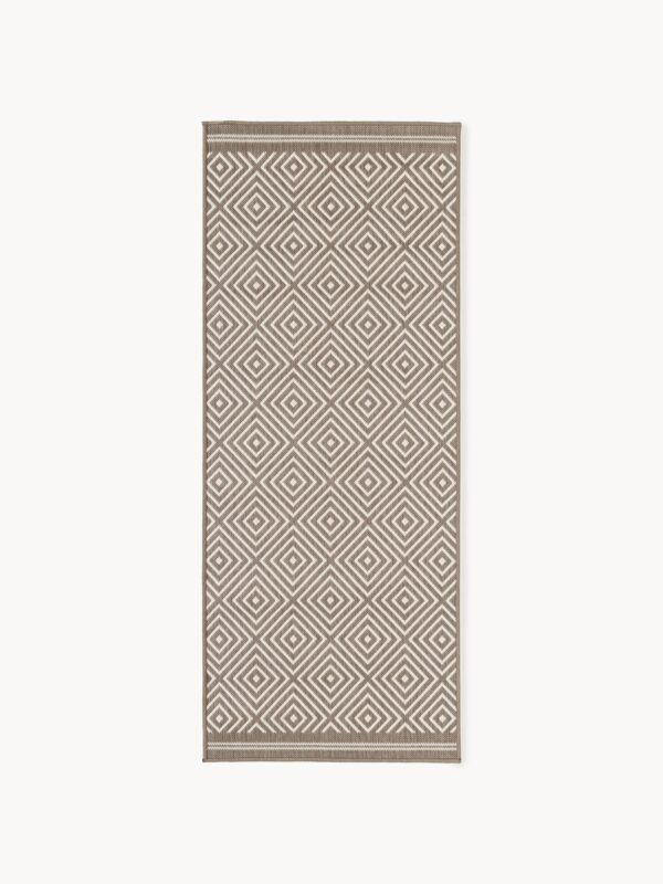 Indoor & Outdoor Runner Reddy with Diamond Pattern