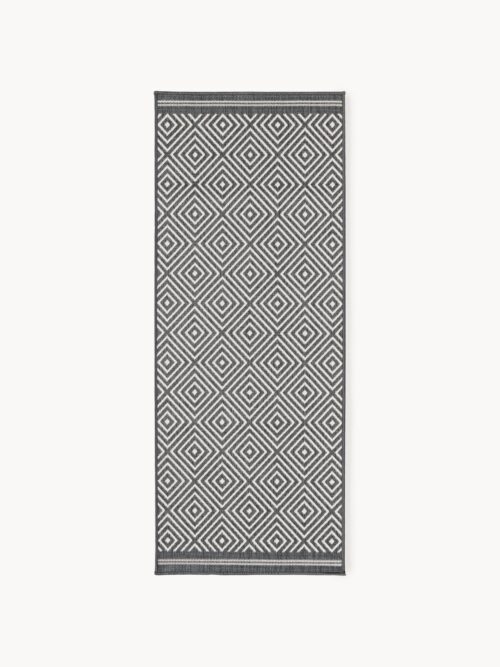 Indoor & Outdoor Runner Reddy with Diamond Pattern
