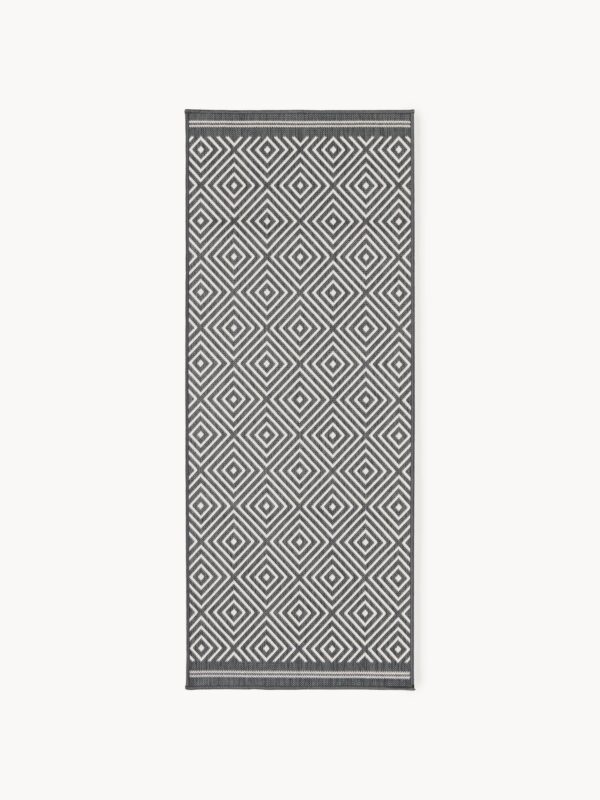 Indoor & Outdoor Runner Reddy with Diamond Pattern