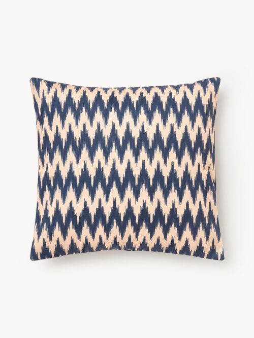 Outdoor Cushion Cover Maillot with Ikat Pattern