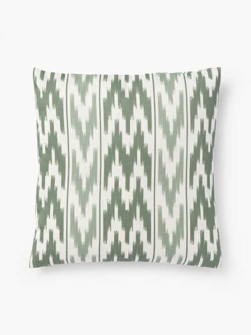 Outdoor Cushion Cover Maillot with Ikat Pattern