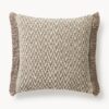 Outdoor Cushion Cover Suria with Woven Pattern and Fringes