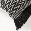 Outdoor Cushion Cover Suria with Woven Pattern and Fringes