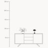 Small Portable LED Table Lamp Panthella 160, Design Verner Panton