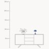 Small Portable LED Table Lamp Panthella 160, Design Verner Panton