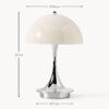 Small Portable LED Table Lamp Panthella 160, Design Verner Panton