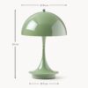 Small Portable LED Table Lamp Panthella 160, Design Verner Panton