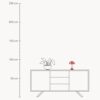 Small Portable LED Table Lamp Panthella 160, Design Verner Panton