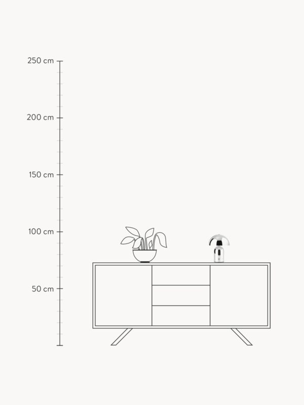 Small Portable LED Table Lamp Walter, Dimmable