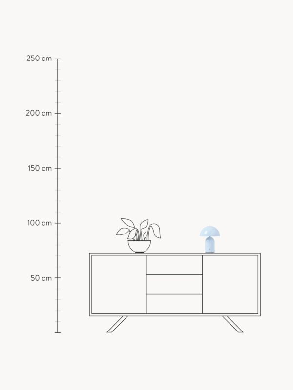 Small Portable LED Table Lamp Walter, Dimmable