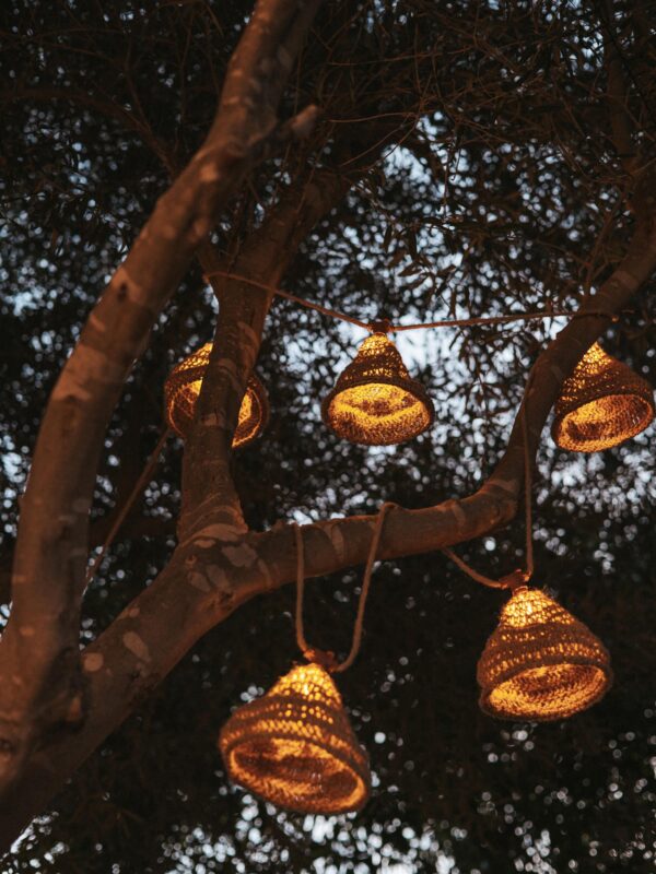 Solar Jute LED Fairy Lights Maro, 800 cm