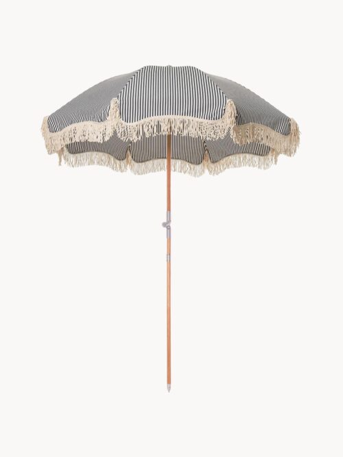 Tiltable Beach Umbrella Retro with Fringes, Ø 180 cm