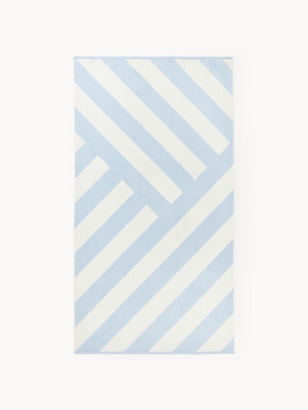 Beach Towel Suri with Zigzag Pattern
