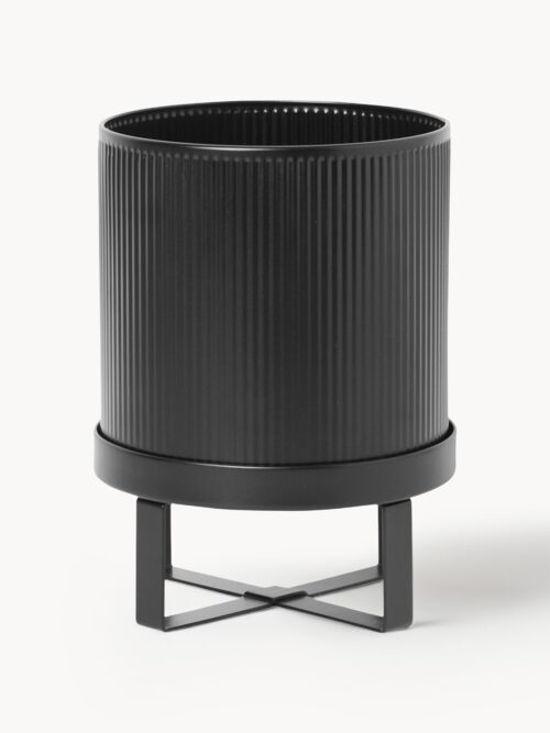 Flower Pot Bau with Ribbed Surface, H 24 cm