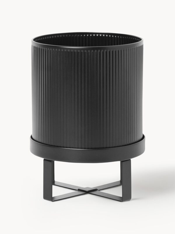 Flower Pot Bau with Ribbed Surface, H 24 cm
