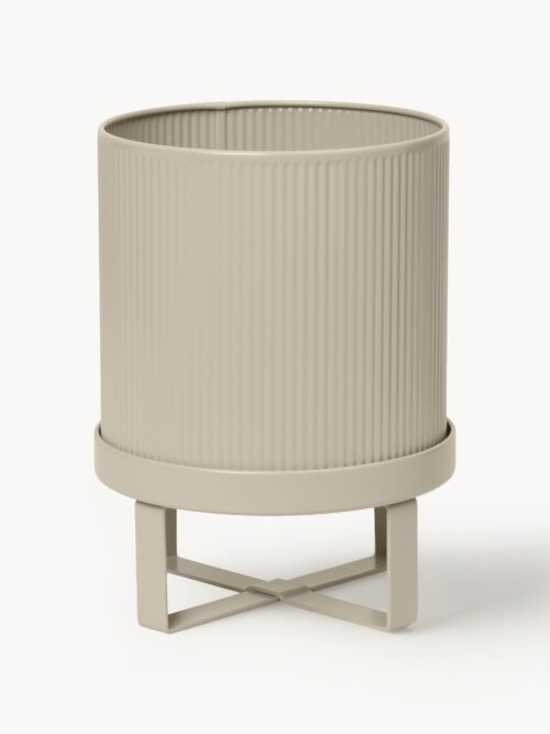 Flower Pot Bau with Ribbed Surface, H 24 cm