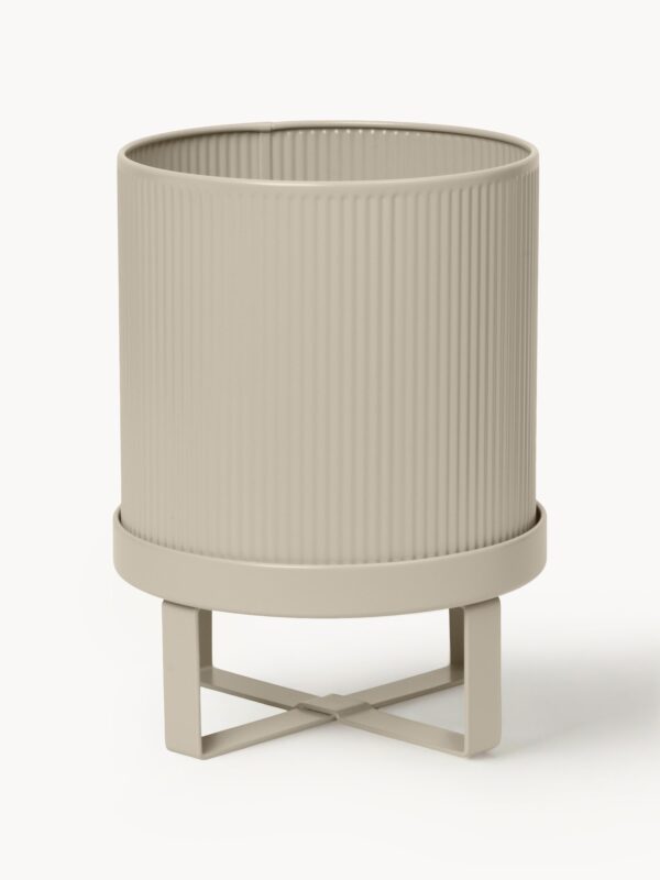 Flower Pot Bau with Ribbed Surface, H 24 cm