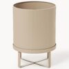 Flower Pot Bau with Ribbed Surface, H 38 cm