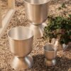 Flower Pot Hourglass, H 43 cm