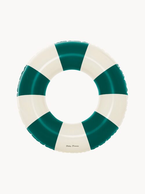 Hand-Printed Swim Ring Oxford Green, in various sizes