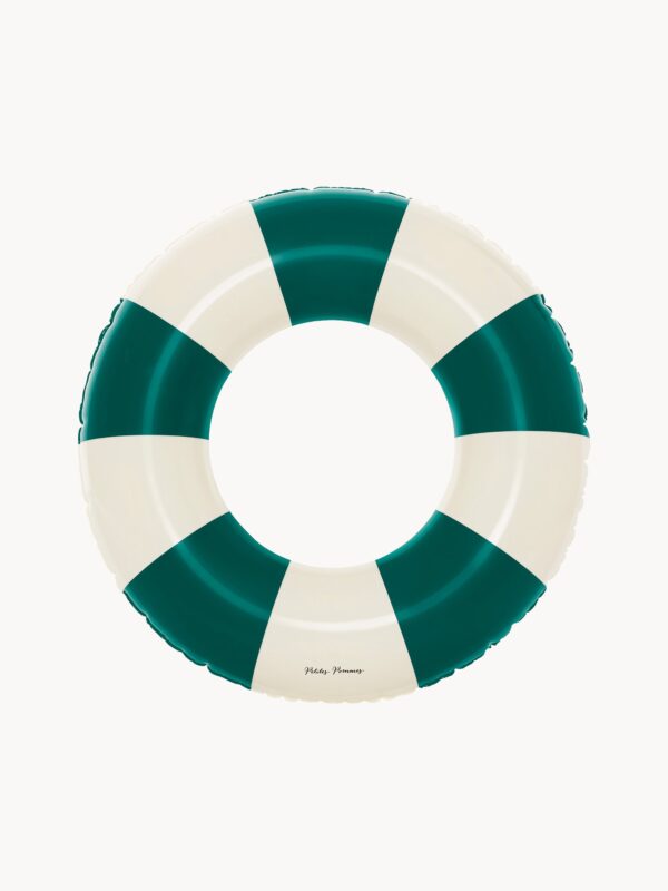 Hand-Printed Swim Ring Oxford Green, in various sizes