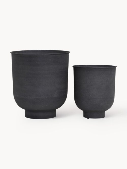 Large Outdoor Plant Pots Vig, Set of 2