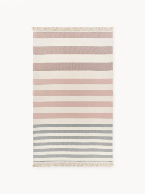 Striped Hammam Towel Priya with Fringes